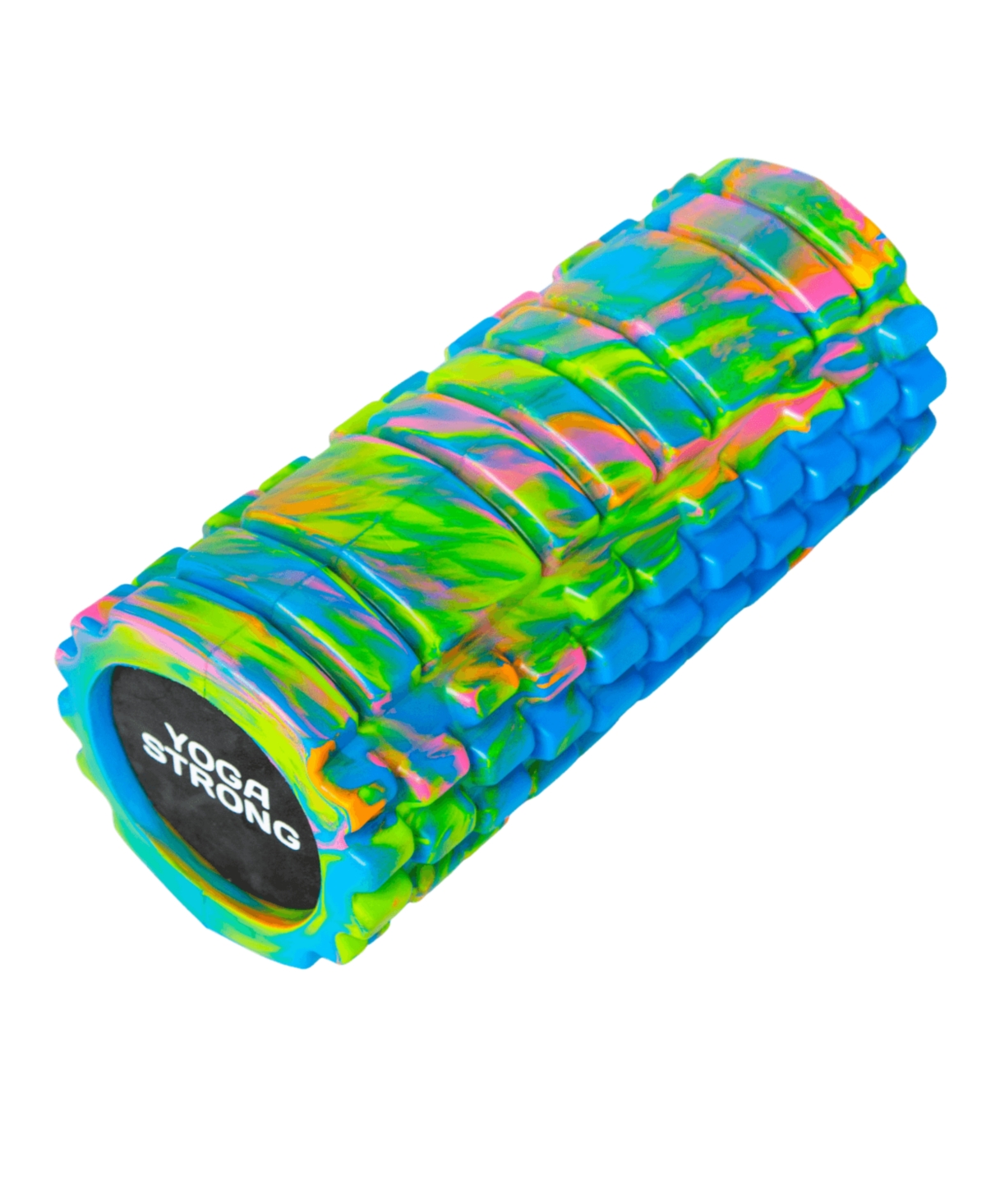 High Density Ridged Foam Roller for Muscle Soreness & Tightness - Black/multi