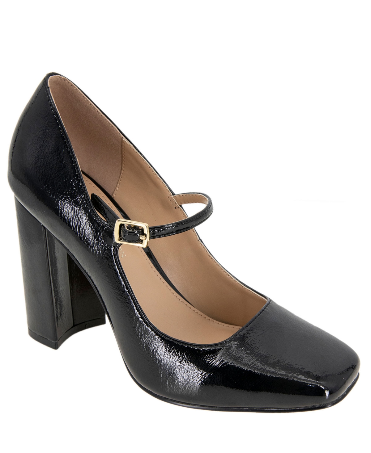 Shop Bcbgeneration Women's Dannie Block-heel Mary-jane Pumps In Black Patent