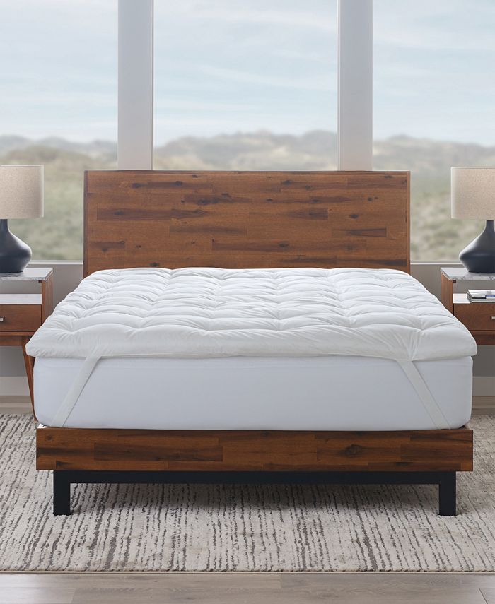 Ella Jayne Luxury White Down Comforter and Featherbed Bundle Collection