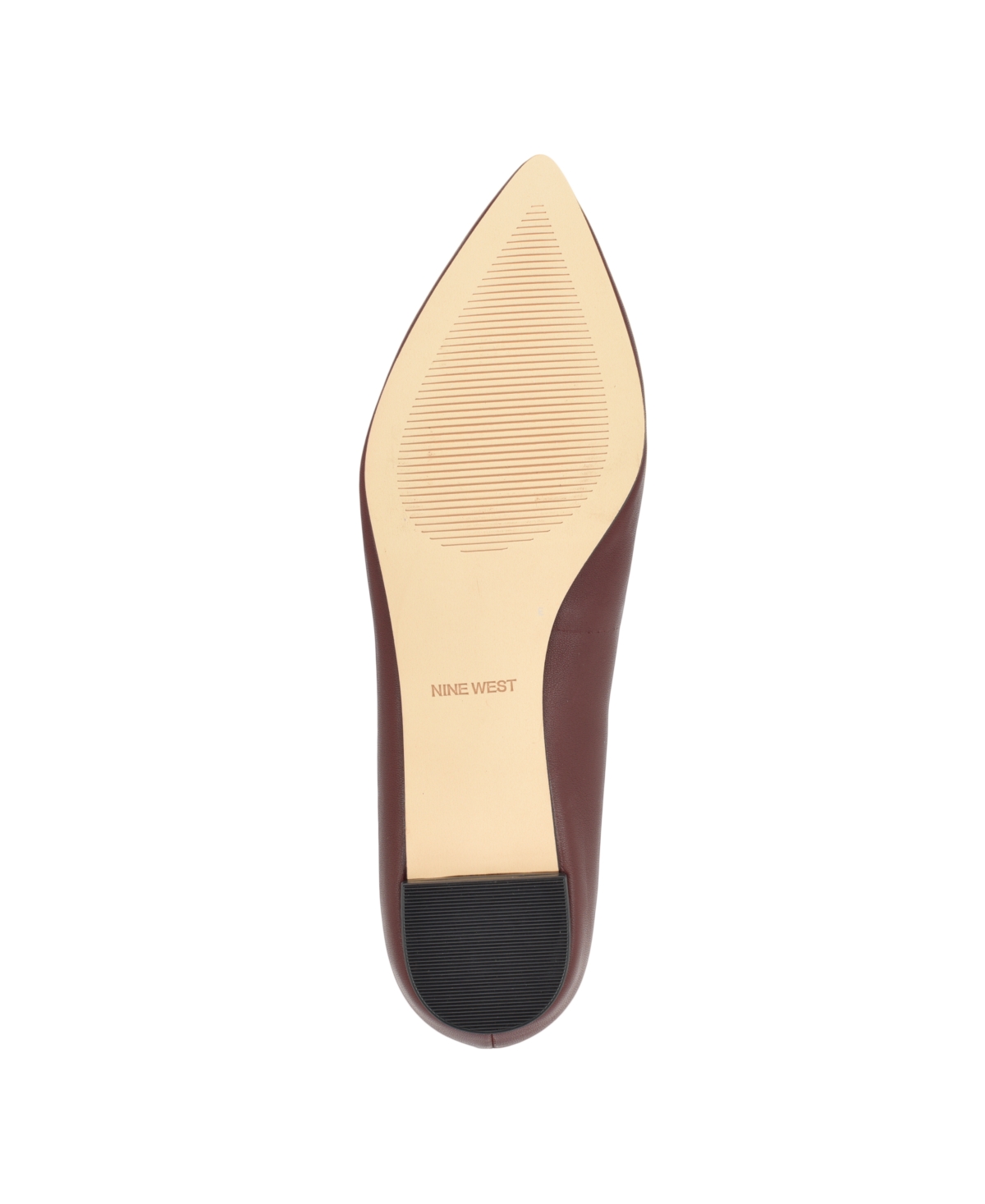 Nine West Women's Abay Pointed Toe Slip-on Smoking Flats In Brown
