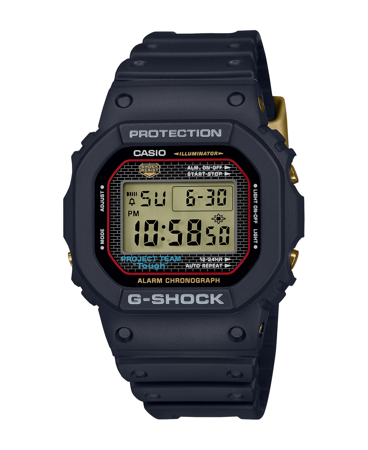 G-Shock Men's Digital Black Resin Watch 42.8mm, DW5040PG-1