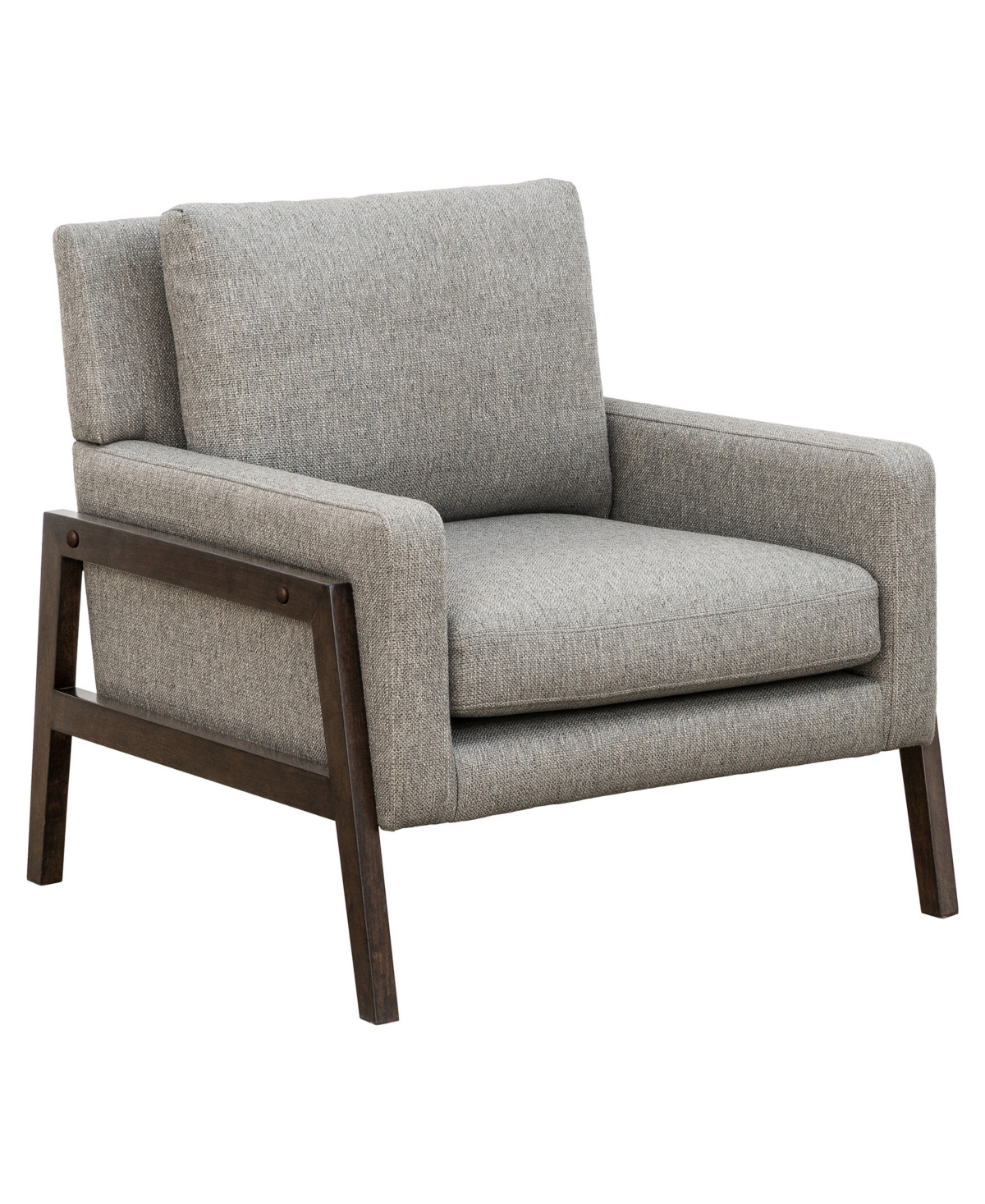 Ink+ivy Colwell 33" Fabric Wood Frame Upholstered Accent Chair In Gray