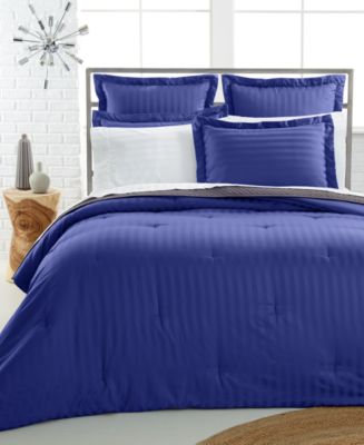 Charter Club CLOSEOUT! 500 Thread Count Pima Cotton Reversible Comforter, Created for Macy&#39;s ...
