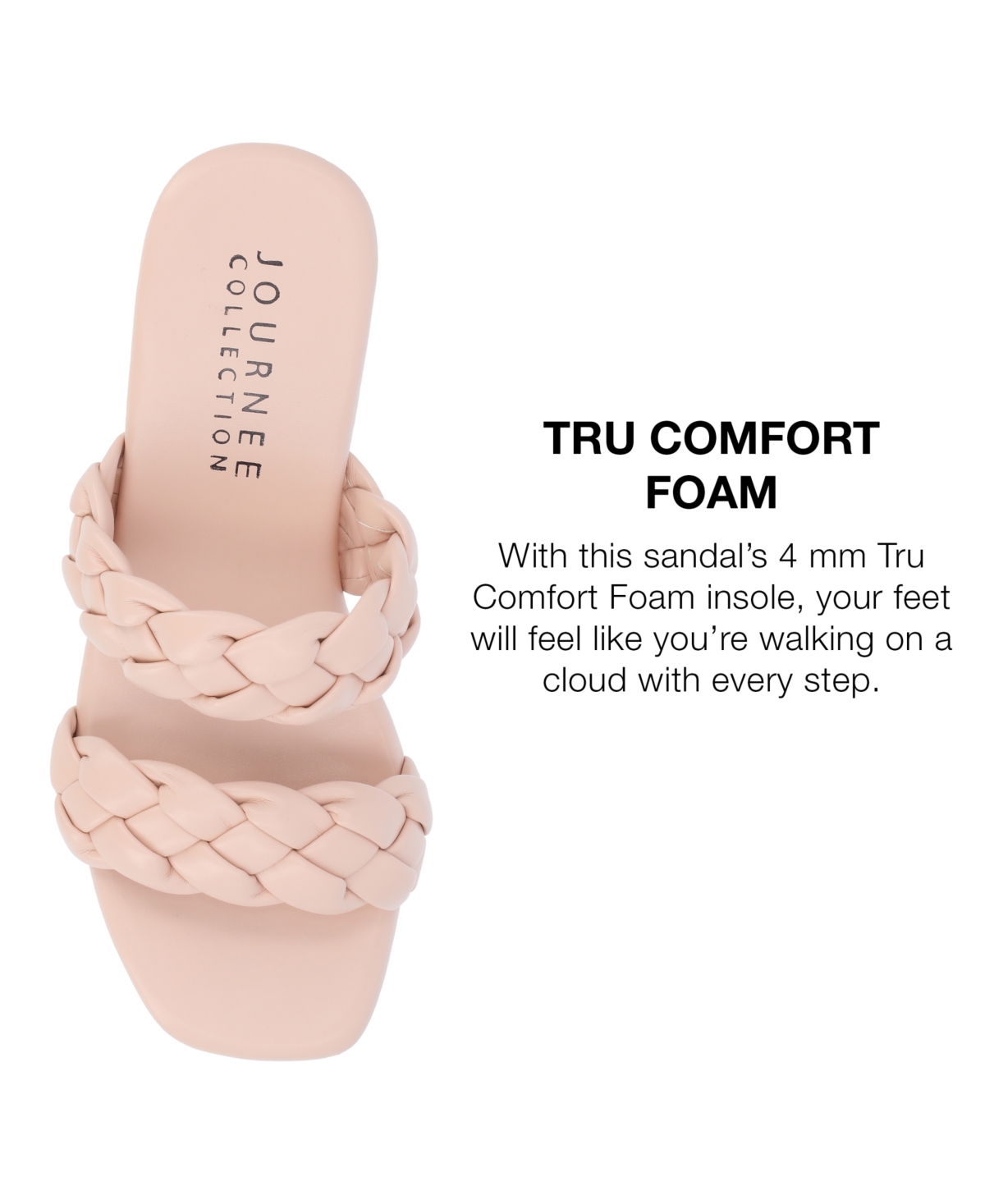 Journee Collection Women's Kyaa Braided Platform Sandals