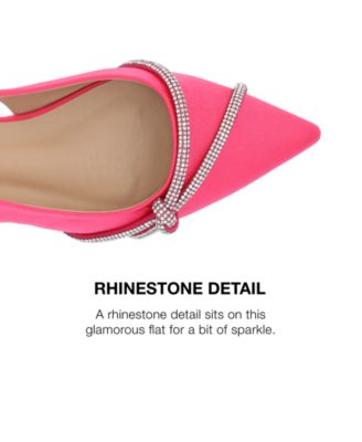 Women's Rebbel Rhinestone Knot Slingback Flats