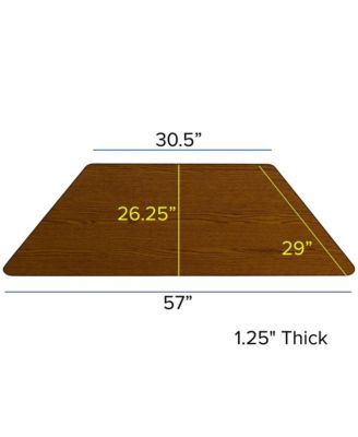 Mobile 29X57 Trapezoid Hp Laminate Preschool Activity Table