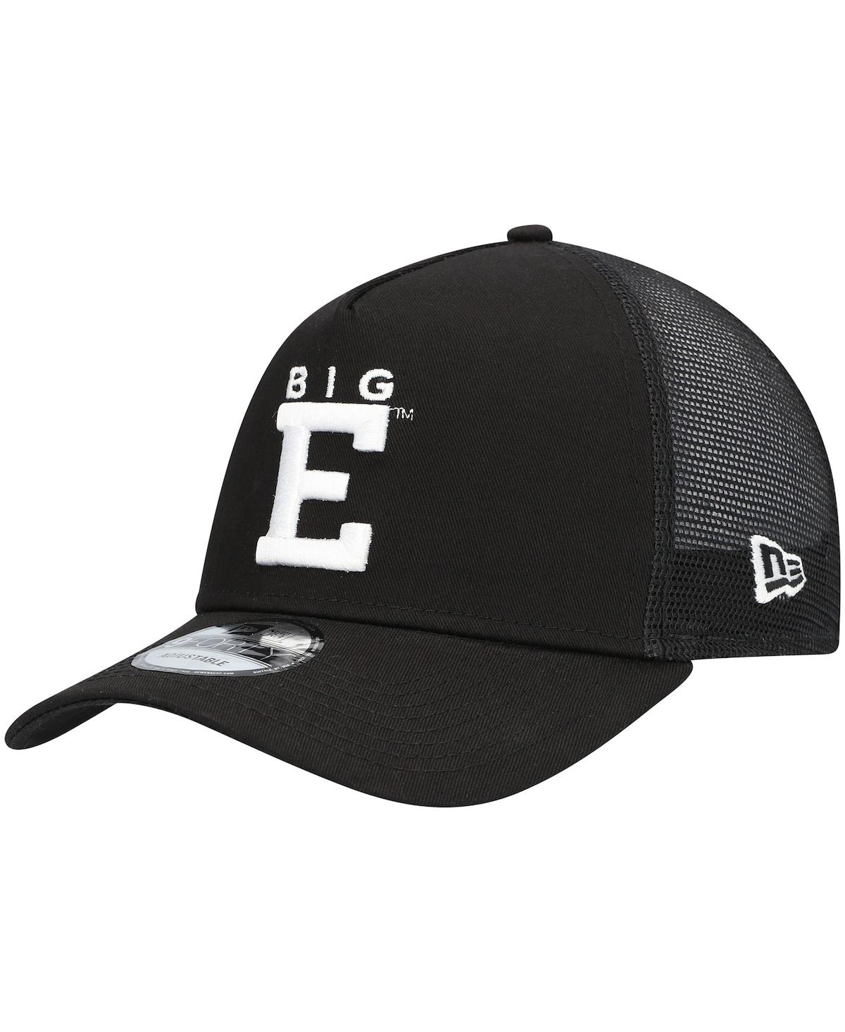 New Era Men's  Black Dale Earnhardt Big E Legends 9forty A-frame Trucker Snapback Hat