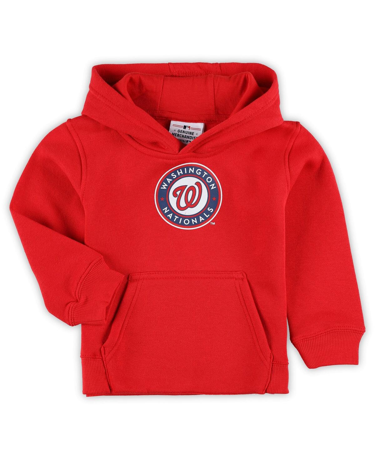Outerstuff Babies' Toddler Boys And Girls Red Philadelphia Phillies Team Primary Logo Fleece Pullover Hoodie