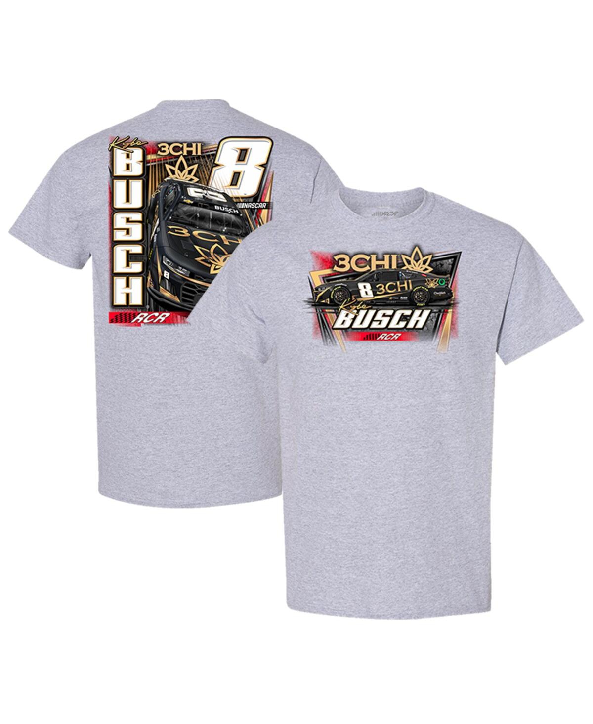 Men's Richard Childress Racing Team Collection Heather Gray Kyle Busch 3CHI Car T-shirt - Heather Gray