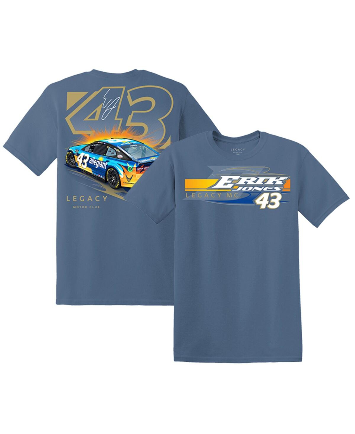 Men's Legacy Motor Club Team Collection Blue Erik Jones allegiant Car T-shirt - Blue