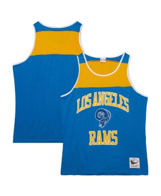 Men's Royal, Gold Los Angeles Rams Gridiron Classics Heritage Colorblock Tank Top