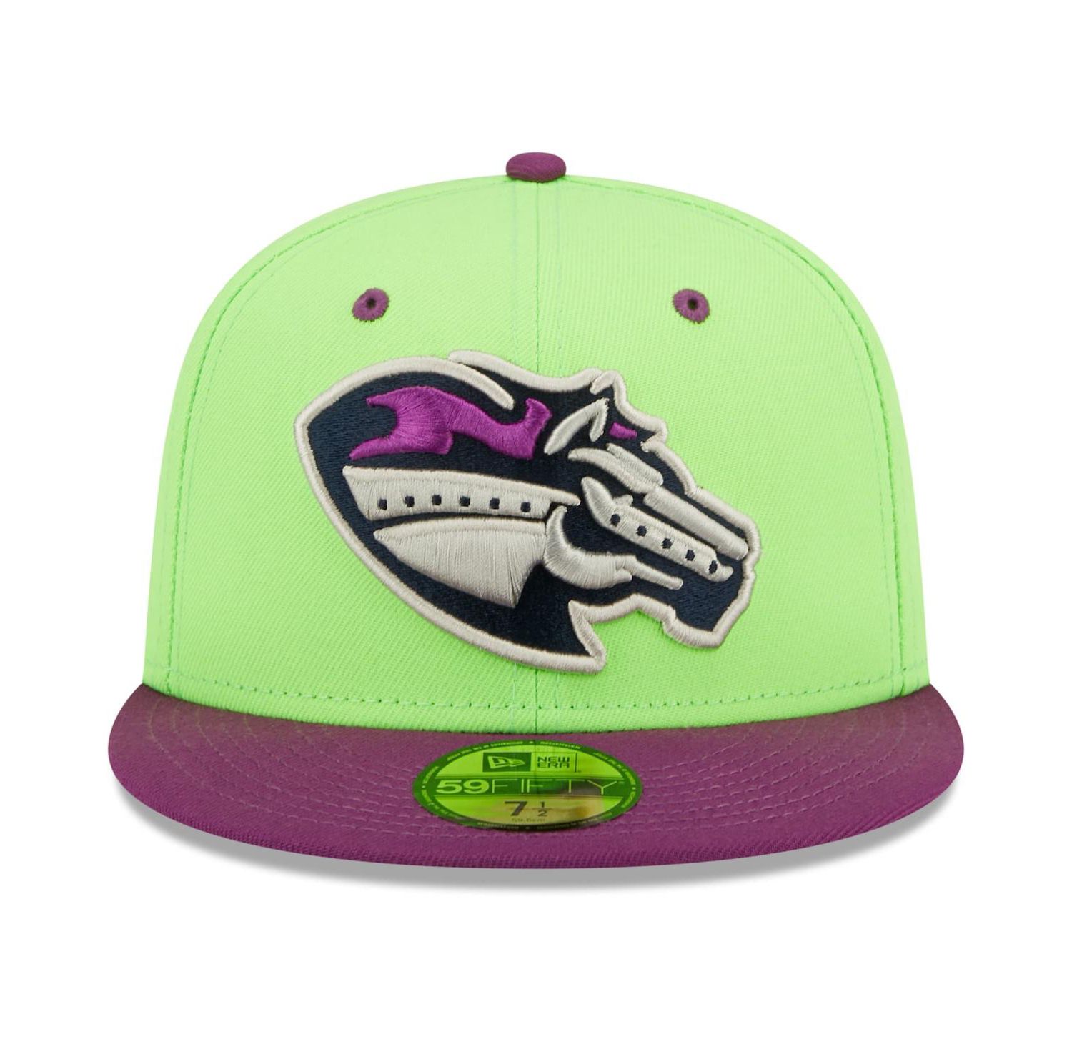 Men's Green, Purple Caballos de Stockton Copa De La Diversion 59FIFTY Fitted Hat