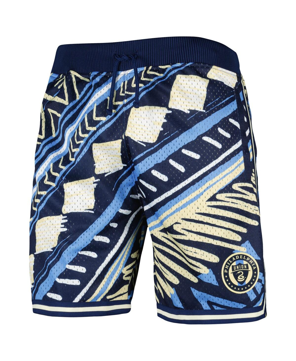 Mitchell & Ness Men's  Navy Philadelphia Union Tribal Fashion Shorts In Navy