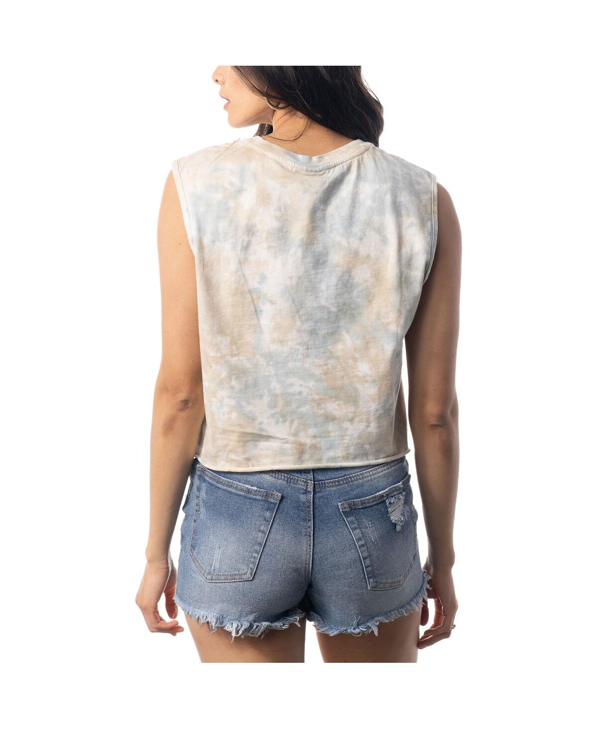 Shop The Wild Collective Women's  White San Diego Padres Washed Muscle Tank Top