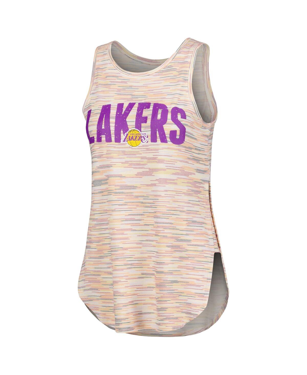 Shop Concepts Sport Women's  White Los Angeles Lakers Sunray Tank Top