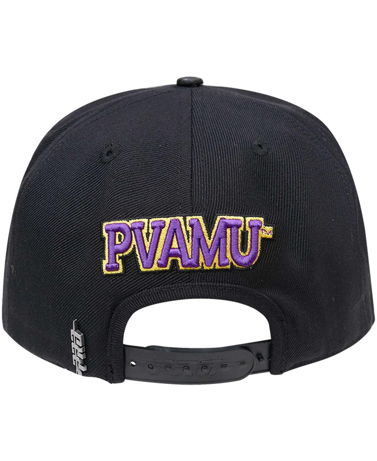 Pro Standard Men's  Black Prairie View A&m Panthers Arch Over Logo Evergreen Snapback Hat In Black