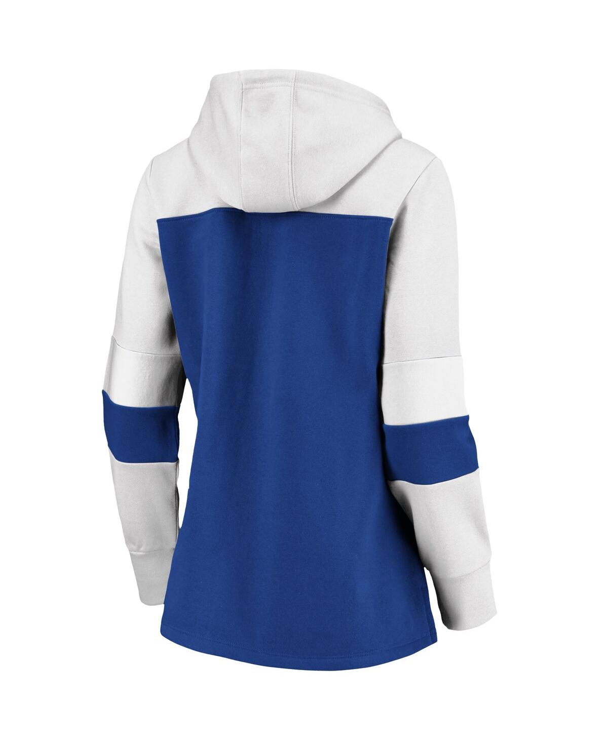 Shop Profile Women's Royal Kentucky Wildcats Plus Size Color-block Pullover Hoodie