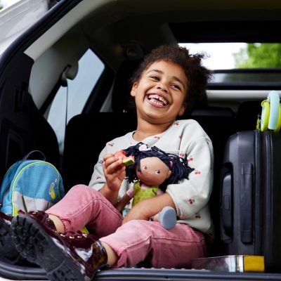 Cari 12" Soft Doll with Black and Embroidered Face