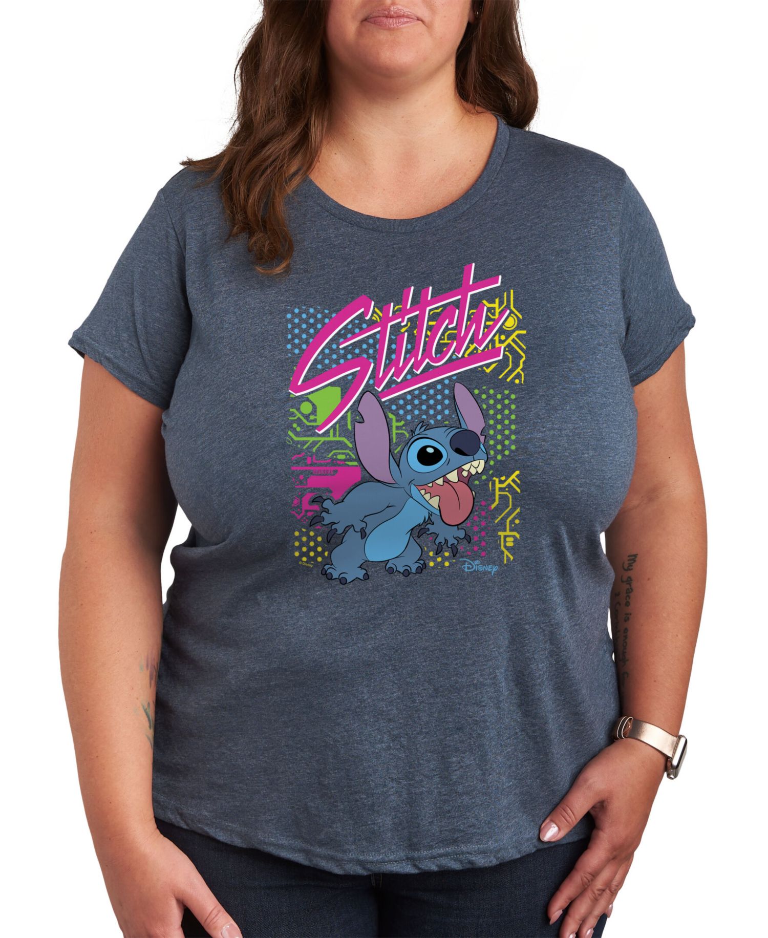 Trendy Plus Size Stitch Graphic T-shirt