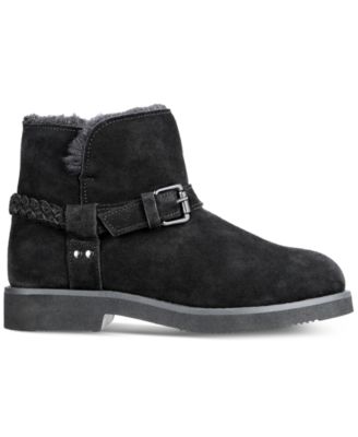 Women's Korri Pull-On Buckled Winter Booties, Created for Macy's