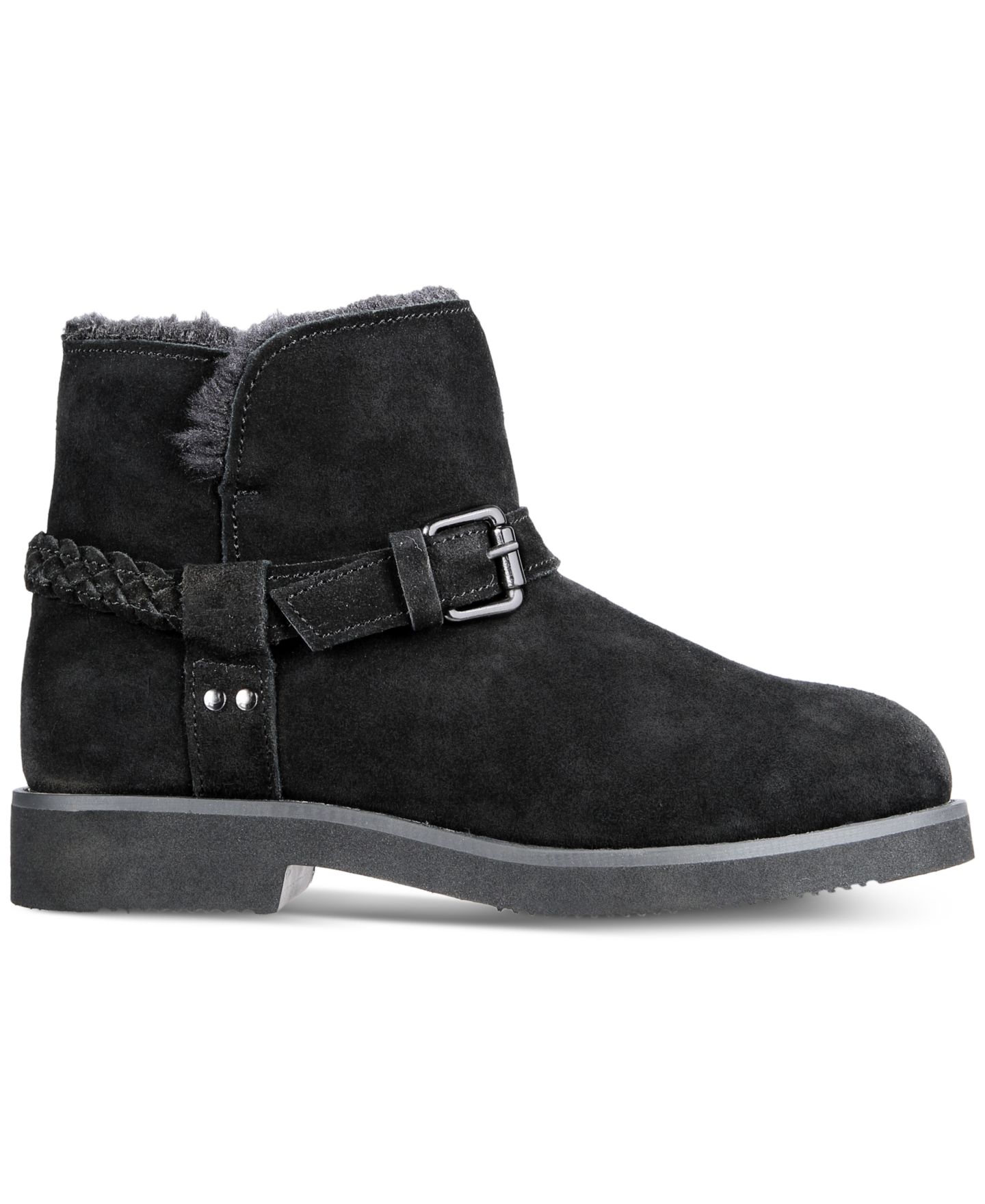 Женские ботинки Style & Co Korri Pull-On Buckled Winter Booties, цвет: Чёрный — фото 2