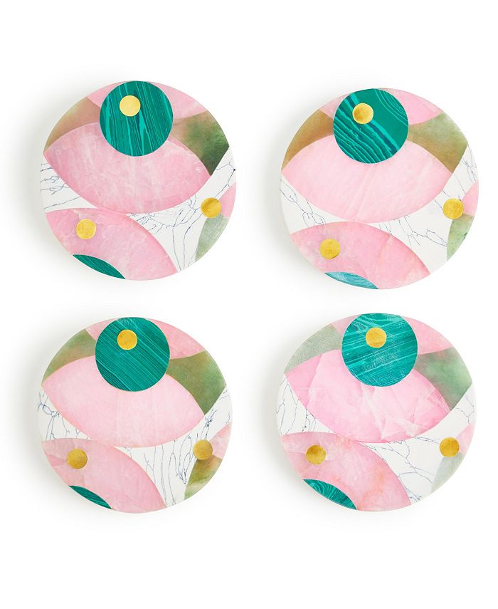 GAURI KOHLI Brilliance Marble Coasters, Set of 4 Macy's
