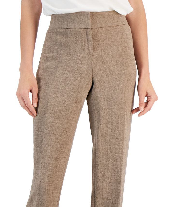 Kasper Petite Pebble Crepe Mid-Rise Slim-Fit Pants - Macy's
