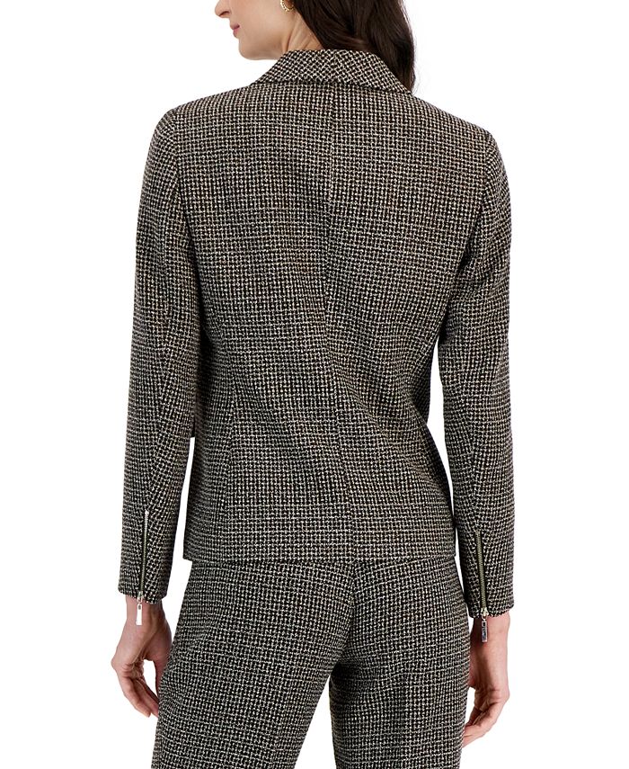 Women's One-Button Shawl-Collar Blazer