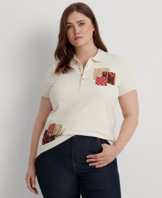 Lauren Ralph Lauren - Plus Size Patchwork Polo Top