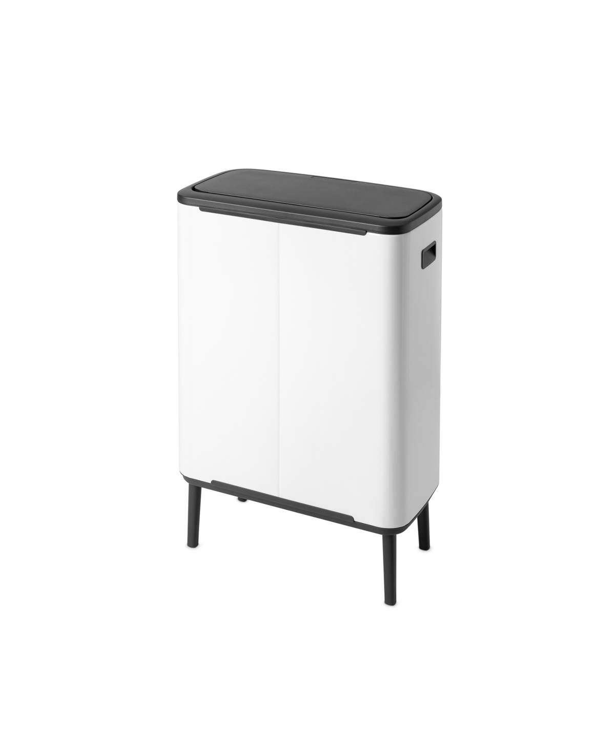 Shop Brabantia Bo Touch Top Hi Dual Compartment Trash Can, 2 X 8 Gallon, 2 X 30 Liter In White