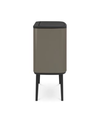 Bo Touch Top Dual Compartment Trash Can, 3 plus 6 Gallon, 11 plus 23 Liter