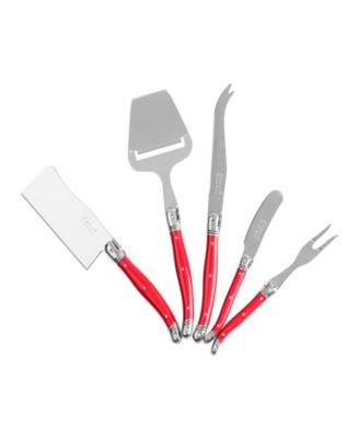 Laguiole 5 Piece Cheese Knife, Fork and Slicer Set