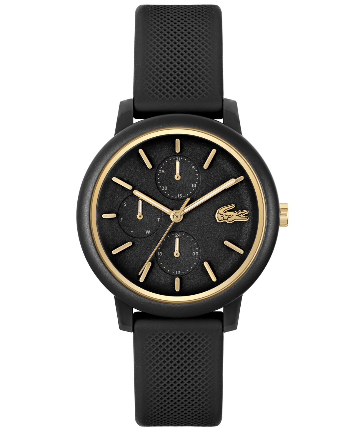 Женские часы L.12.12 с несколькими черными силиконовыми ремешками 38 мм