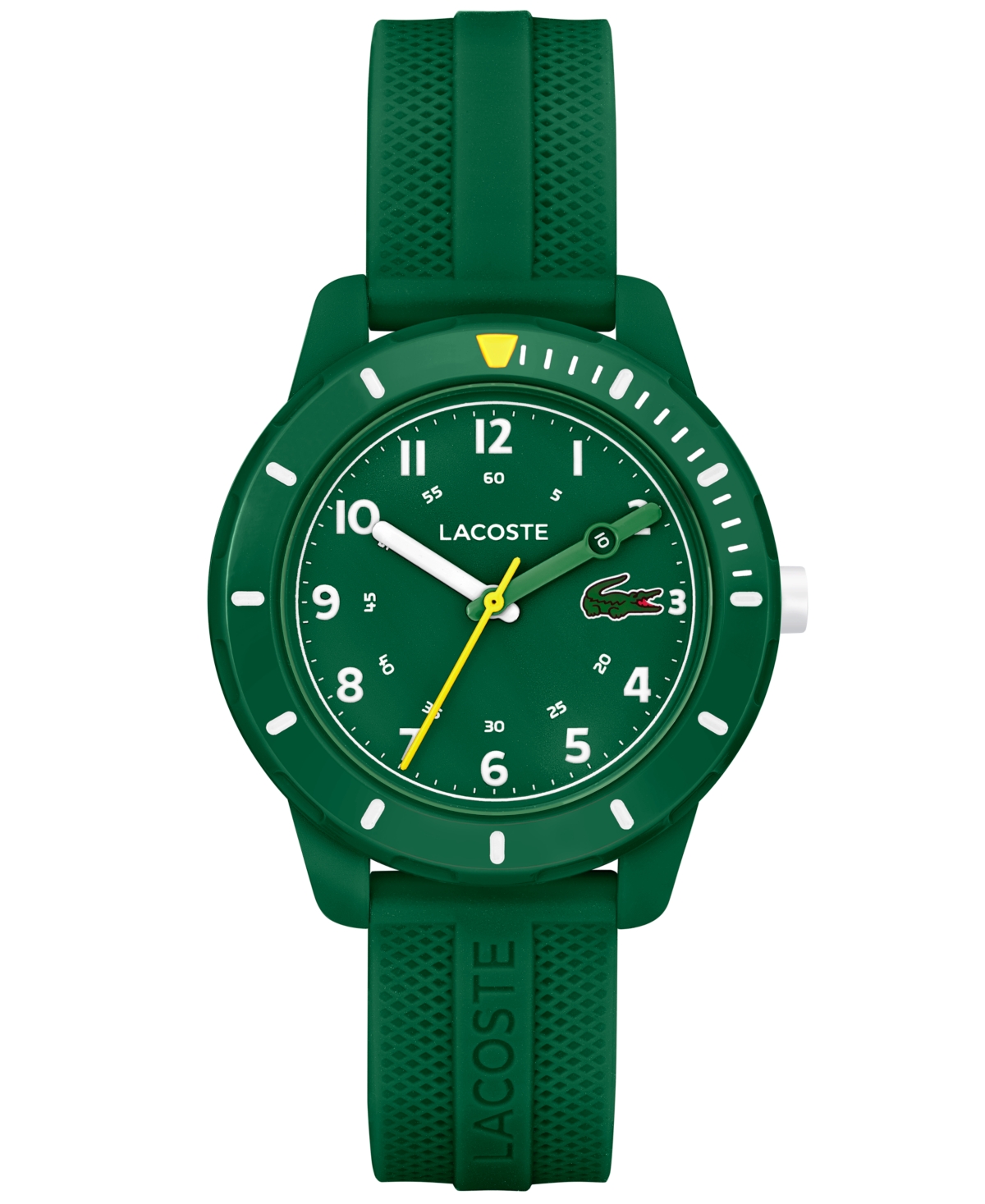 Lacoste Mini Tennis Green Silicone Strap Watch 34mm