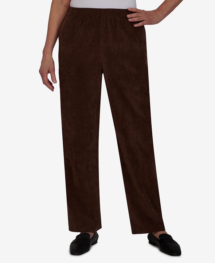 Alfred Dunner Women's St. Moritz Corduroy Pants Tearose