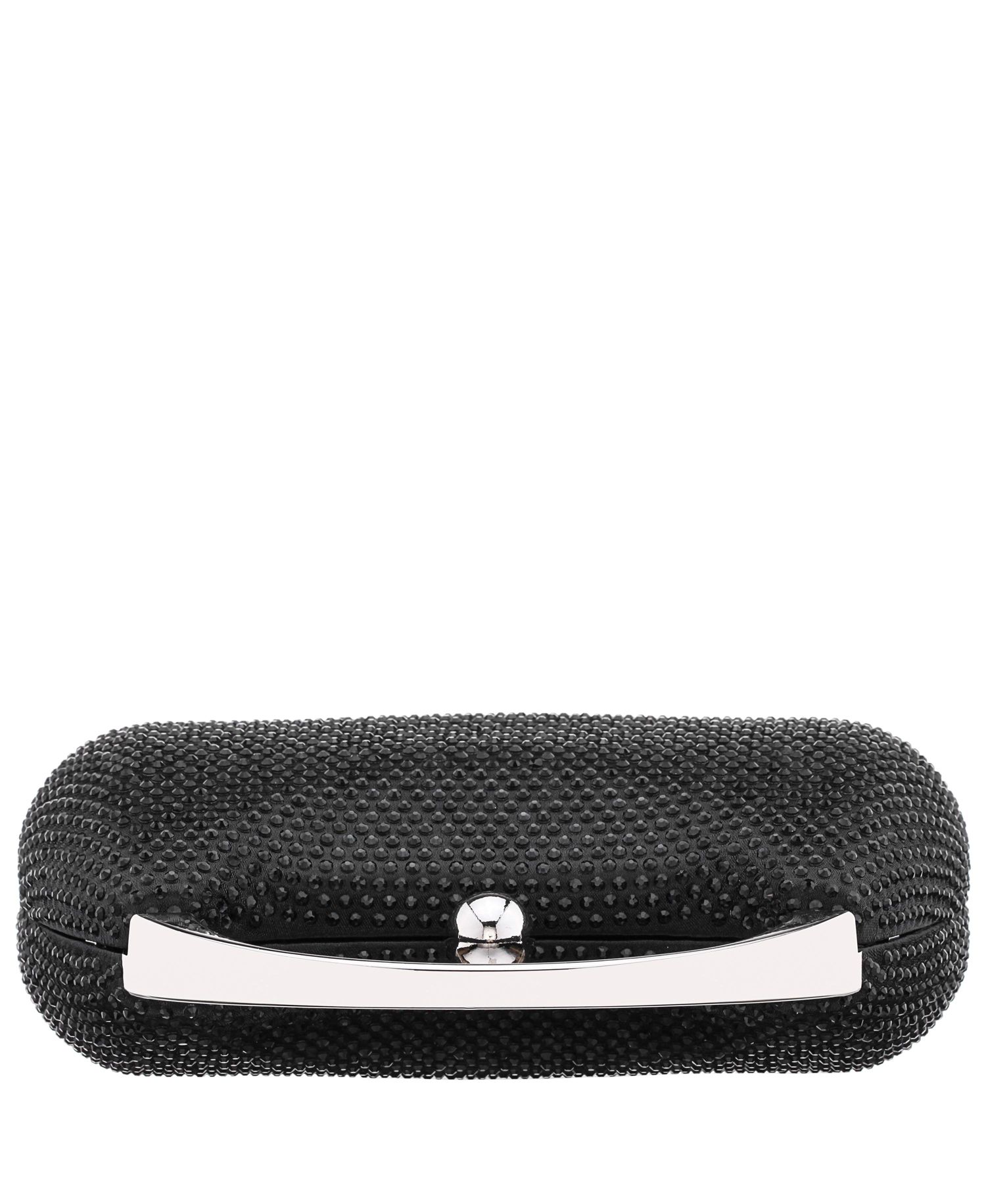 Crystal Minaudiere with Metal Handle