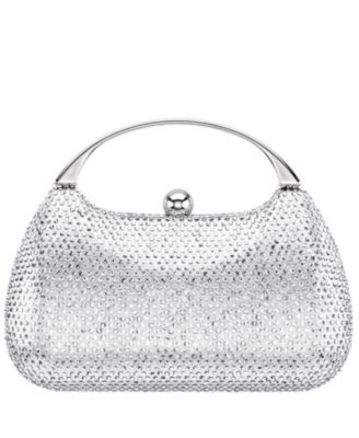 Crystal Minaudiere with Metal Handle