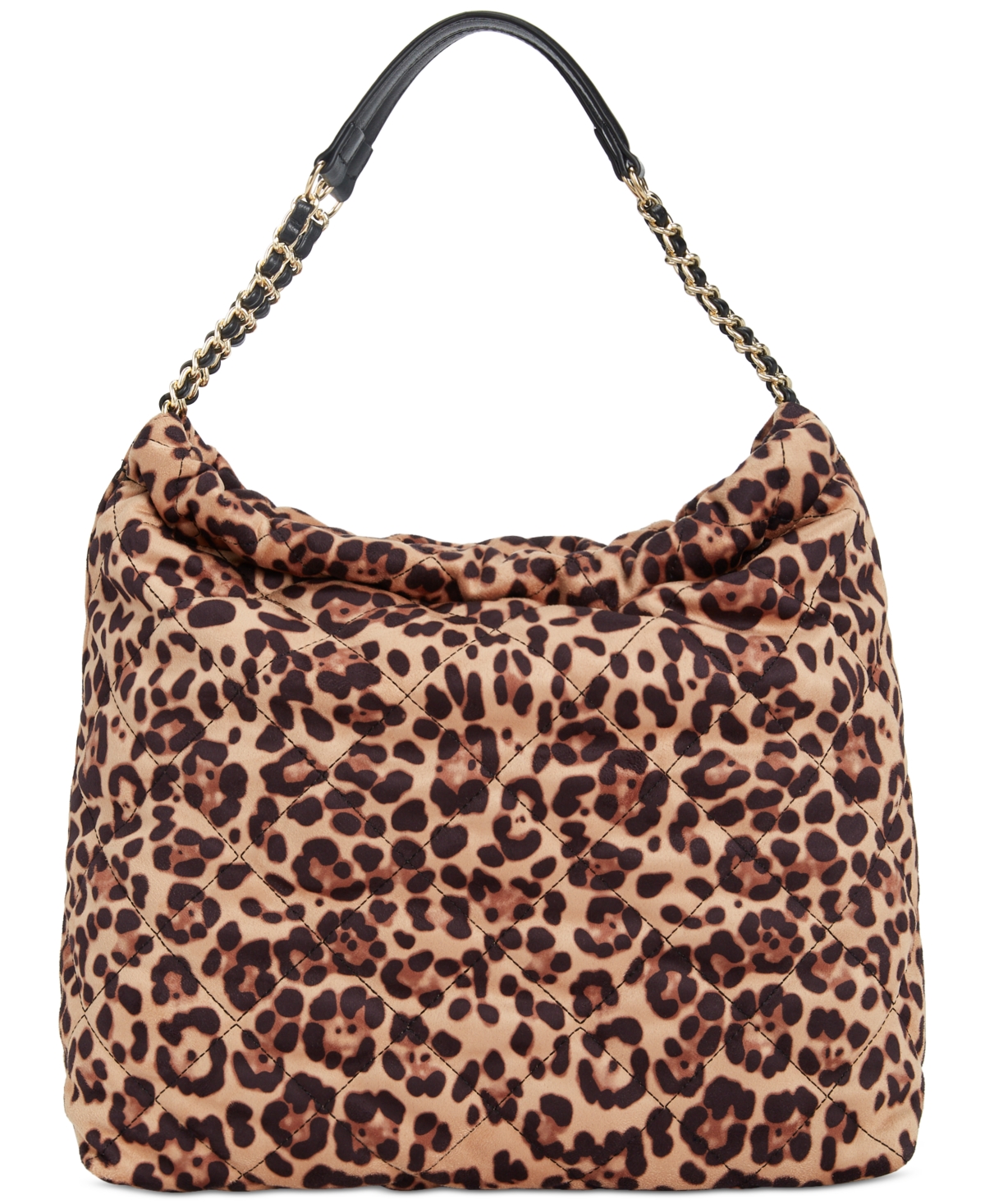 Inc International Concepts Kyliee Quilted Large Shoulder Bag, Created For Macy's In Leopard
