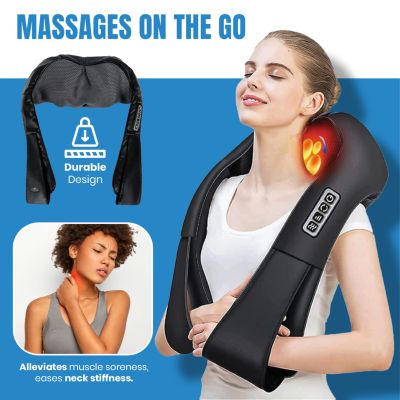 3D Shiatsu Heating Back and Neck Massager