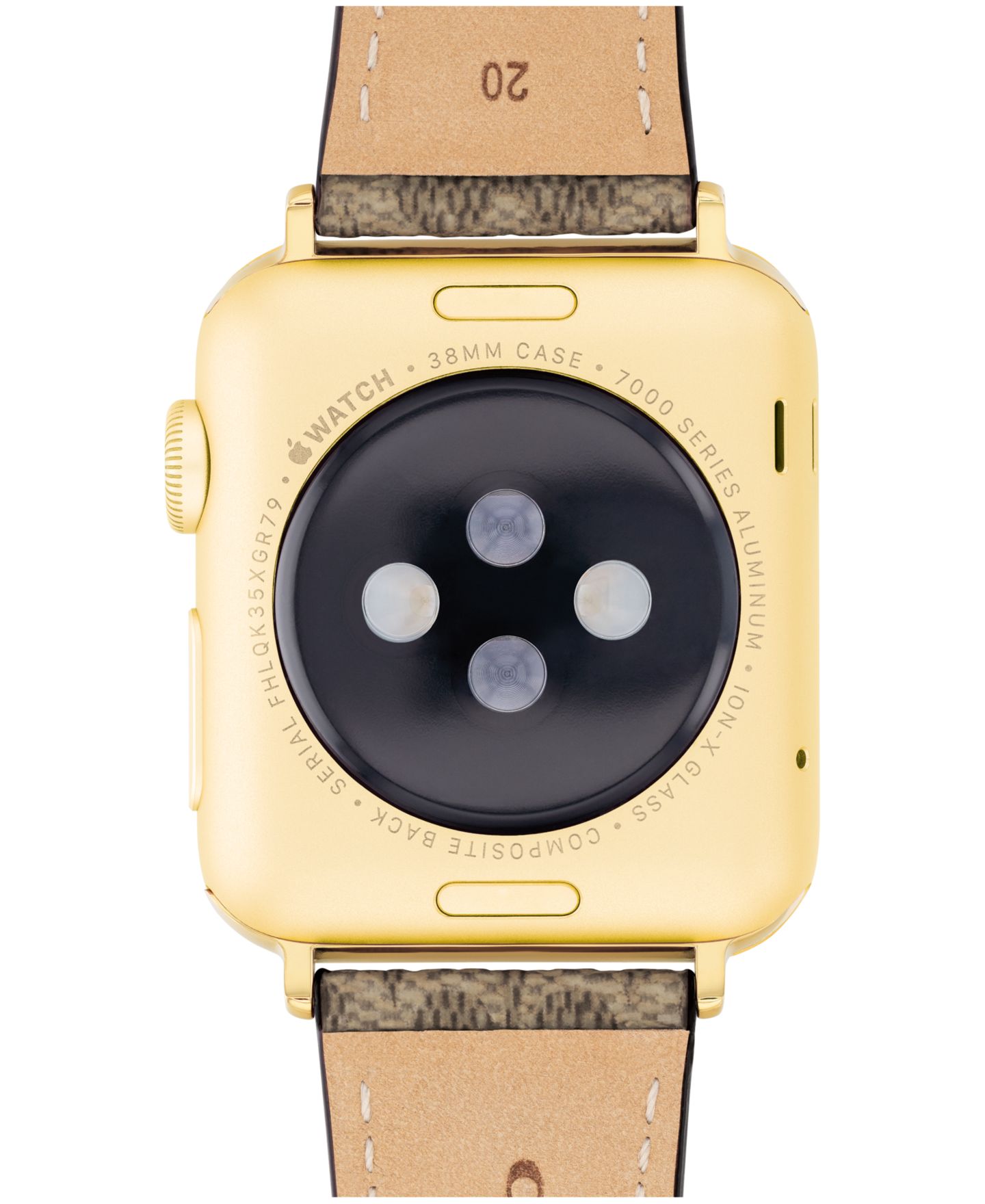 Женский ремешок для часов COACH Tan Signature C Canvas Strap for 38mm, 40 mm, 41mm Apple Watch — фото 4