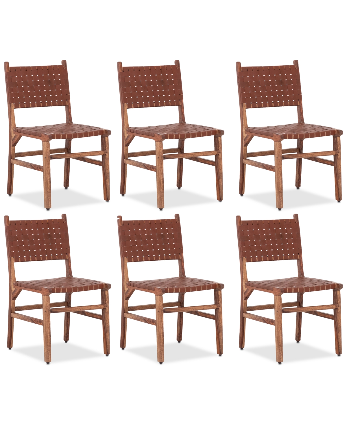 Furniture Emmilyn Brown Dining Chair 6pc Set