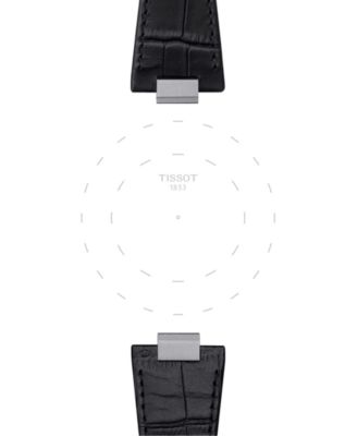 Official PRX Interchangeable Black Leather Watch Strap