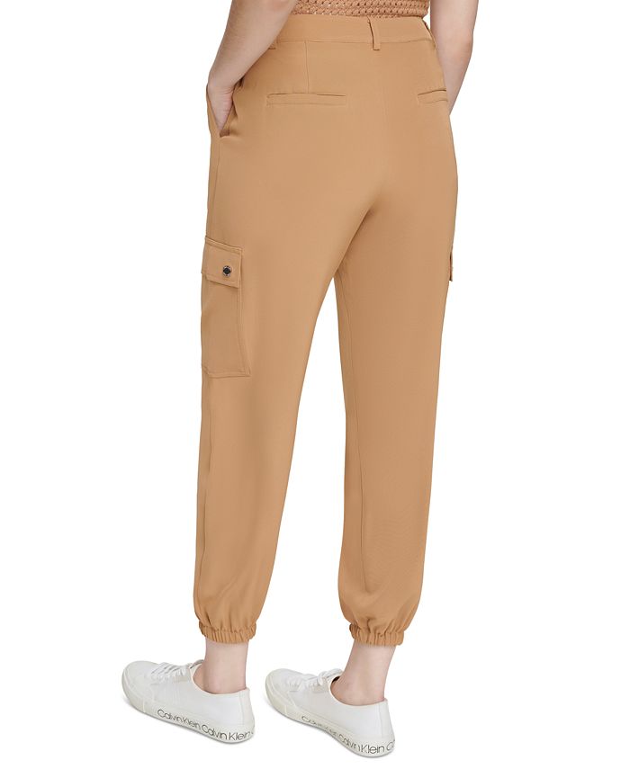 Calvin Klein Women's Mid-Rise Cargo Jogger Pants - Macy's