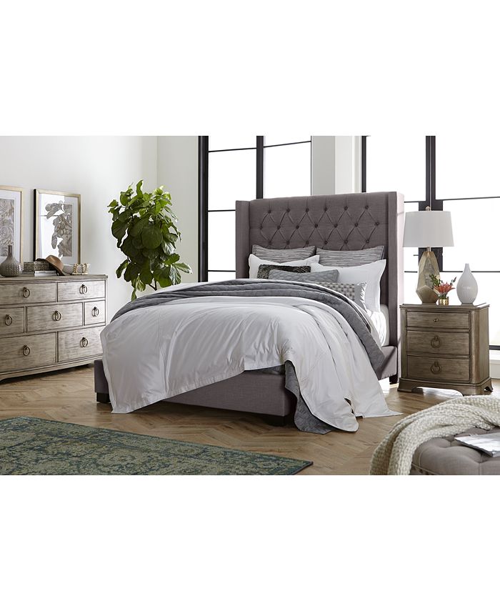 Furniture Monroe II Upholstered King Bed, Created for Macy's Macy's