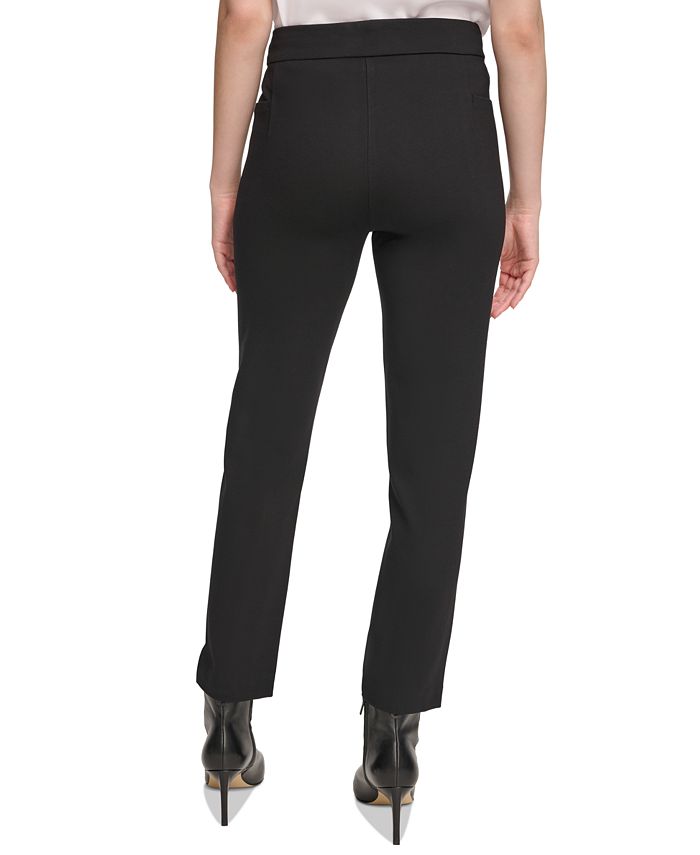 Calvin Klein Women's Zip-Pocket Skinny Ankle Pants - Macy's