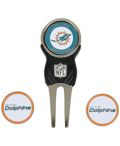 Team Golf Miami Dolphins Divot Tool and Markers Set