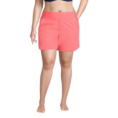 Plus Size SunShade UPF 50 5" Board Shorts with Panty
