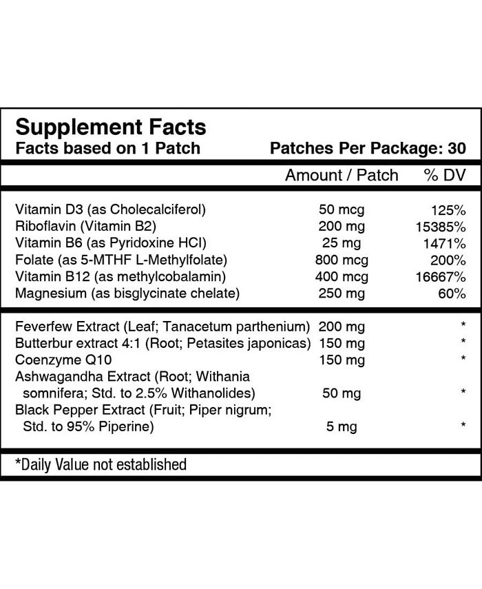PatchAid Migraine Relief Patch by (30Day Supply) Macy's