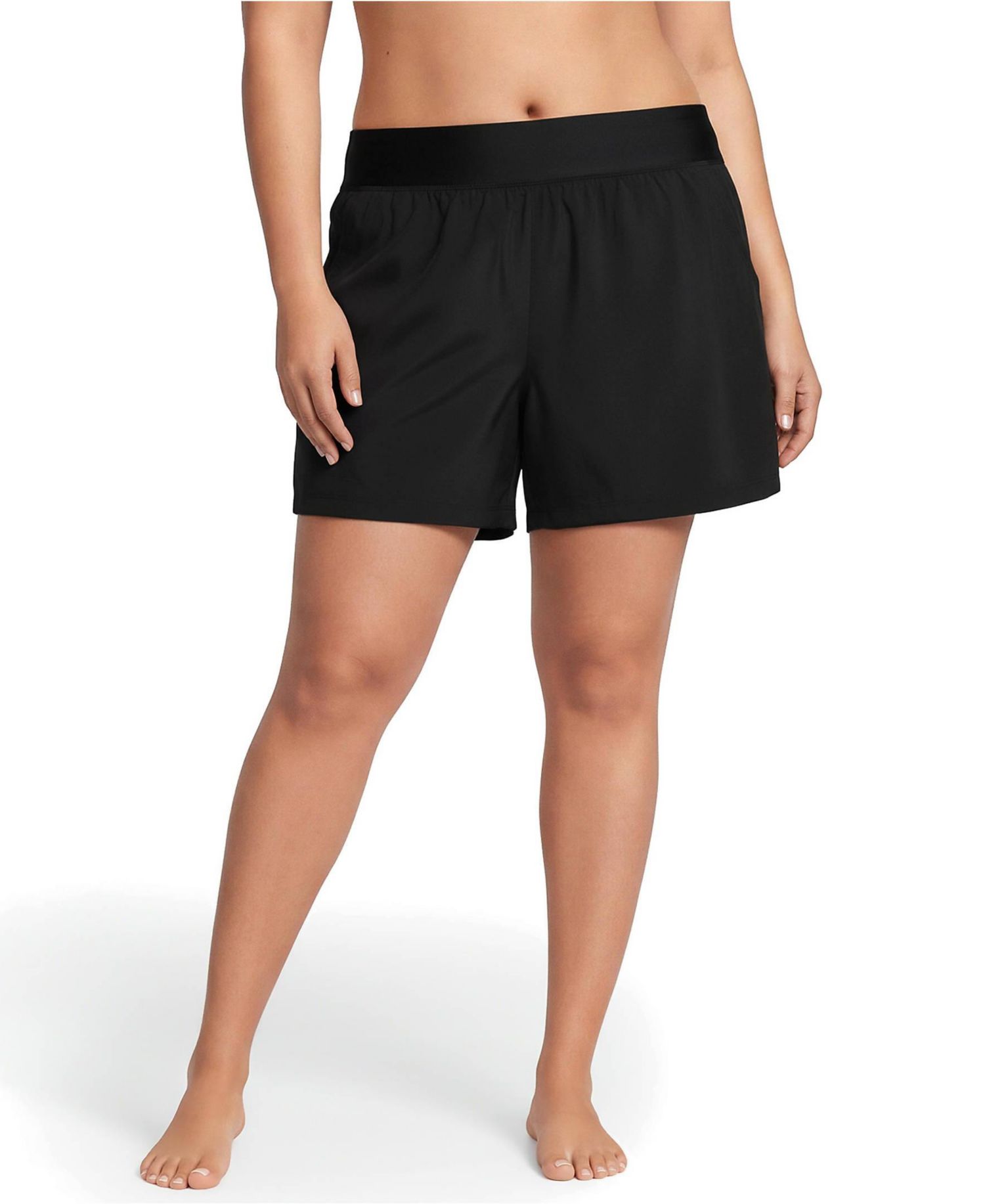 Plus Size SunShade UPF 50 5" Board Shorts with Panty