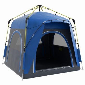 Outsunny Camping Tents 4 Person Pop Up Tent Quick Setup Automatic Hydraulic Family Travel Tent w Windows Doors Carry Bag Included Macy s